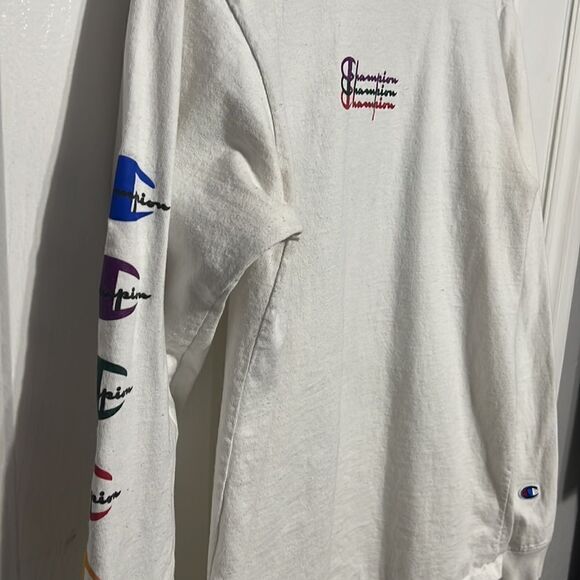 🔥🔥 CHAMPION Long Sleeve Graphic Tee - Men Sz Medium - Good Used Condition - Picture 3 of 11